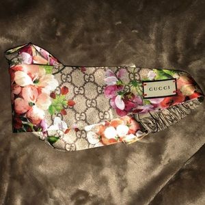 GG Bloom Silk Print Headband